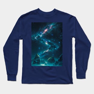 Zig Zag Galaxy in Space Long Sleeve T-Shirt